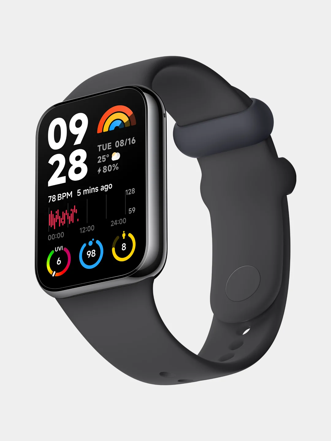 Серый фитнес-браслет Xiaomi Smart Band 8 Pro