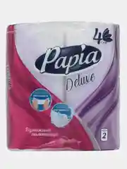 Бумажные полотенца в рулоне, кухонные, четырехслойные PAPIA DELUXE, 2 рулона