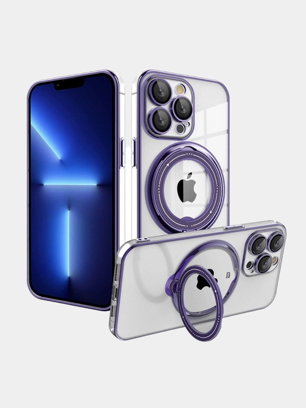 Чехол MagSafe (Магсейф) для айфон iPhone 11 12 13 14 Pro Max с кольцом защитой камеры
