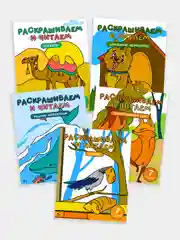 Набор детских раскрасок для девочек и мальчиков 5 книг 40 страниц