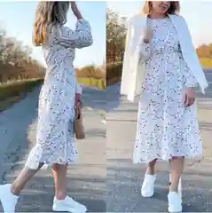 Белый платье женское, в стиле БОХО, идеальное для жаркого лето