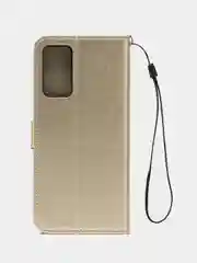 Золотой чехол-книжка с магнитной застежкой для Xiaomi Redmi Note 11 Pro/Note 12 Pro 4G (Сяоми)