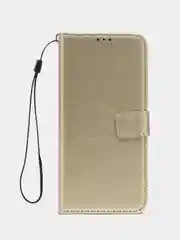 Золотой чехол-книжка с магнитной застежкой для Xiaomi Redmi Note 11 Pro/Note 12 Pro 4G (Сяоми)