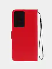 Красный чехол-книжка с магнитной застежкой для Xiaomi POCO F5 Pro (Сяоми Поко Ф5 Про)
