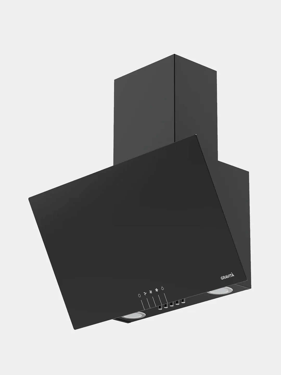 Вытяжка наклонная GRAVITA 631bg, 60 см, черное стекло