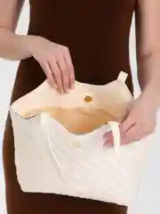 Белый женская текстурная сумка тоут
