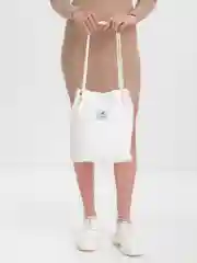Белый сумка шоппер вельветовая