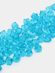 Лазурный бусины граненые квадратные акриловые, 10 мм, 30-1000шт для плетения сумок