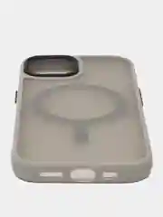 Серый чехол MagSafe (Магсейф) для iPhone 11, 12, 13, 14, 15, Pro, Plus, Max, силиконовый