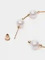 Золотой женские серьги с жемчугом