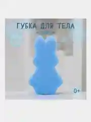 Лазурный губка для тела детская "Медвежонок" 9 х 9 см, "Зайка", 14,5 х 9 см, рандомные цвета