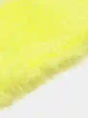 Желтый мочалка для тела двухсторонняя вязаная для бани и душа