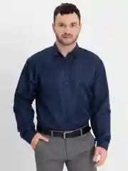 Синий рубашка мужская классическая