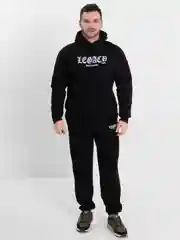 Черный спортивный костюм мужской, на флисе