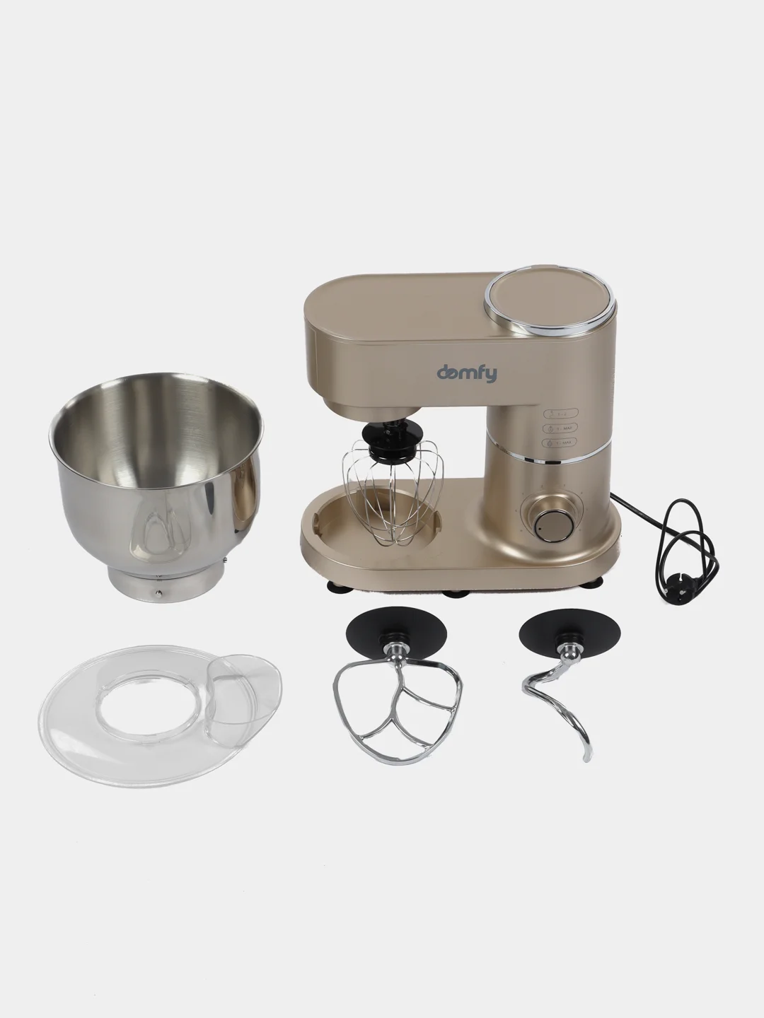 Миксер планетарный Domfy DSC-KM301, золотистый