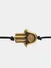 Браслет женский с натуральным камнем с камнем гематит Хамса амулет "Simple bracelete"