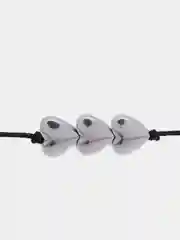 Браслет женский с натуральным камнем с камнем гематит "Сердечки" "Simple bracelete"