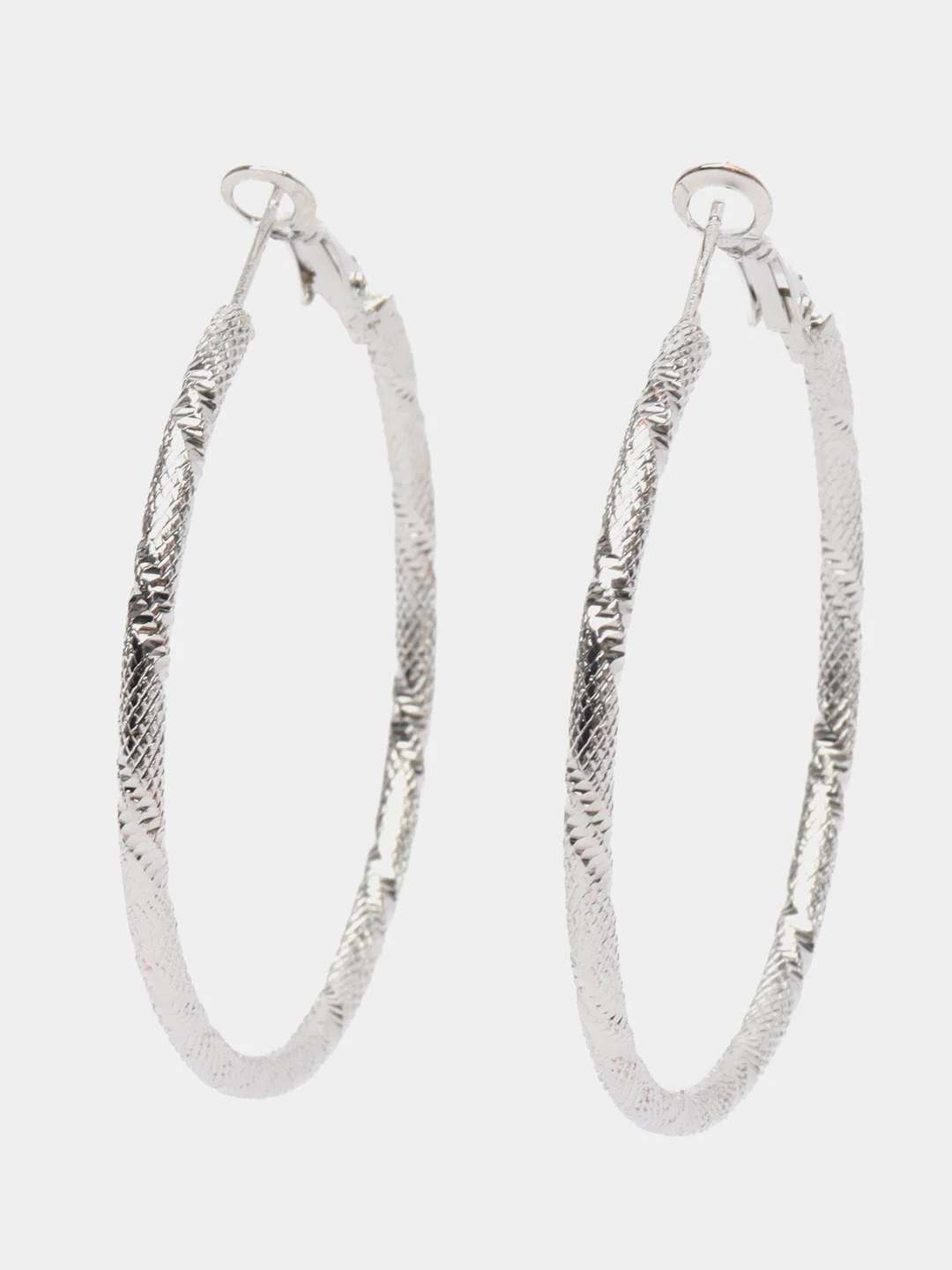 Серебряный серьги женские кольца