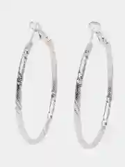 Серебряный серьги женские кольца
