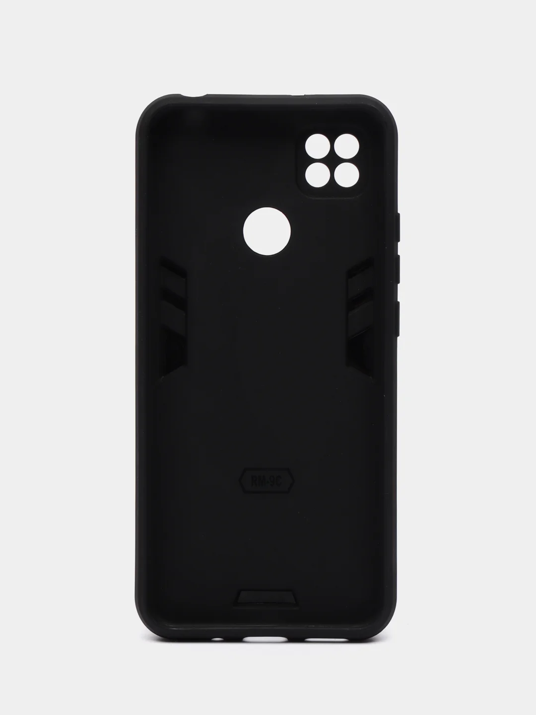 Угольный чехол для Xiaomi Redmi 9C, Redmi 10A, противоударный с металлической подставкой-кольцом