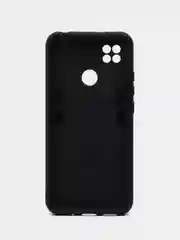 Угольный чехол для Xiaomi Redmi 9C, Redmi 10A, противоударный с металлической подставкой-кольцом