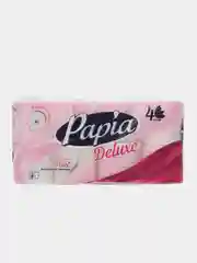 Туалетная бумага четырехслойная Papia Deluxe, с экстрактом хлопка, 4 слоя, 8 рулонов