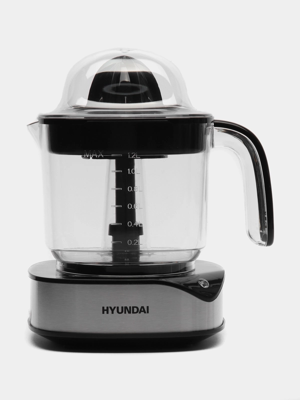 Соковыжималка Hyundai HY-JC4123, цитрусовая, черный и нержавеющая сталь