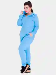 Голубой женский спортивный костюм