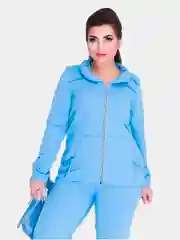 Голубой женский спортивный костюм