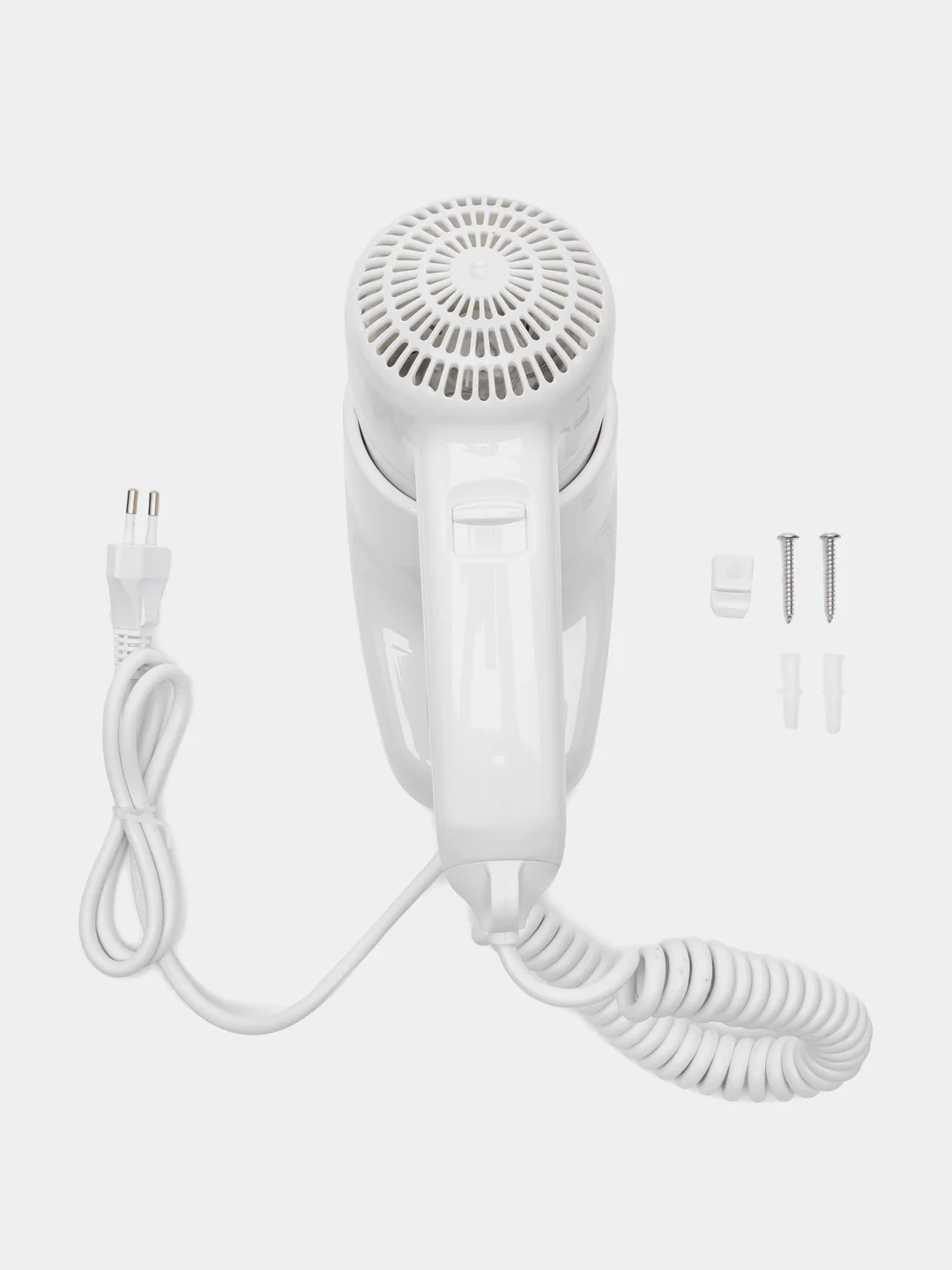 Белый 0405.005 Фен для волос настенный "Puff-1000", белый, 1,0 кВт, 18х10х24,5 см
