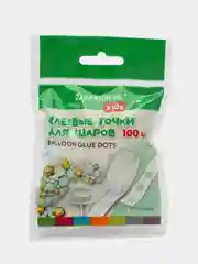 Клеевые точки двусторонние для крепления воздушных шаров, комплект 100 штук