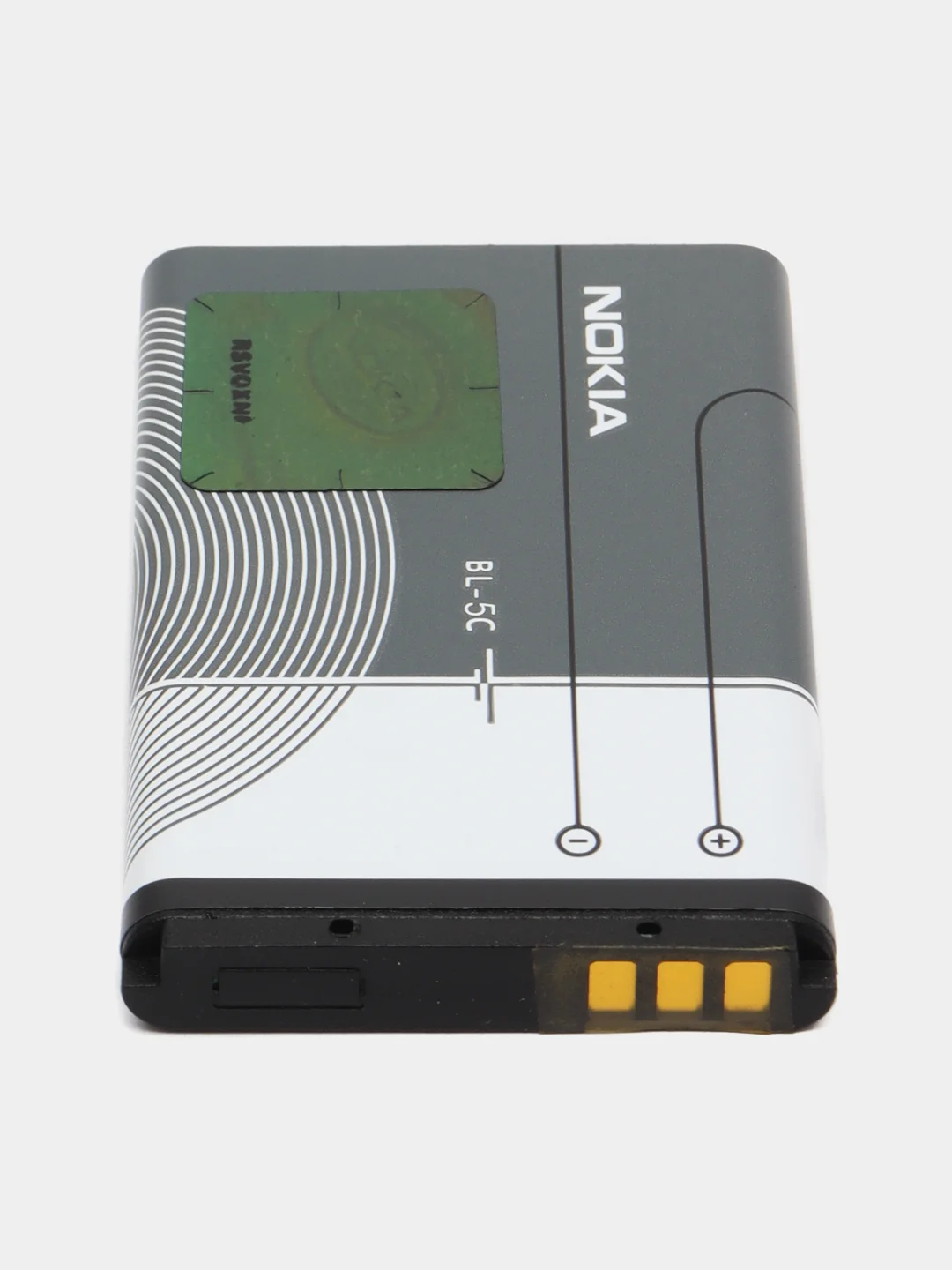 Серый аккумулятор Nokia (BL-5C), Батарейка 100/105/1208/1600/1650/2300/3120/6300/6670 (1020 mAh)