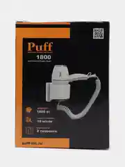 Белый 1405.004 Фен для волос настенный "Puff-1800", снежнобелый, 1,8 кВт, 18х11х24,4 см