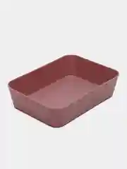 Коралловый меланж набор подставка для карандашей, ручек "СТАММ" стакан и лоток, органайзер для канцелярии
