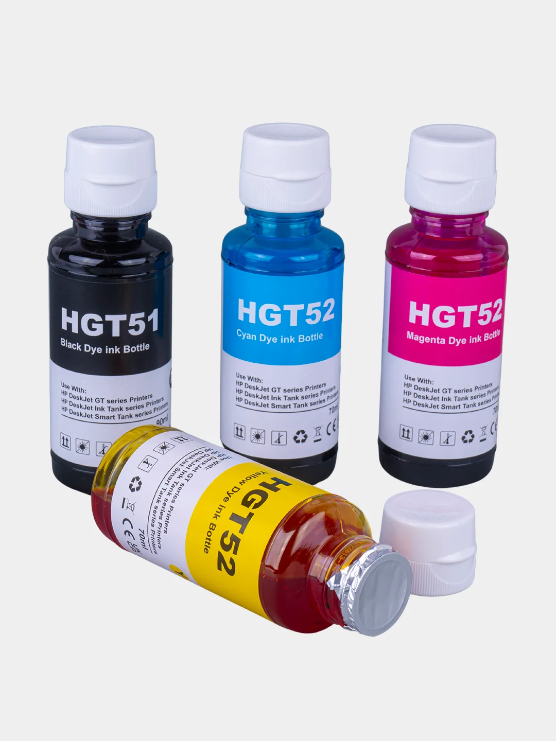 Разноцветный чернила для принтеров HP HGT51/GT52 DeskJet 5810,5820 Ink Tank 115,116,118,310,315,318,319