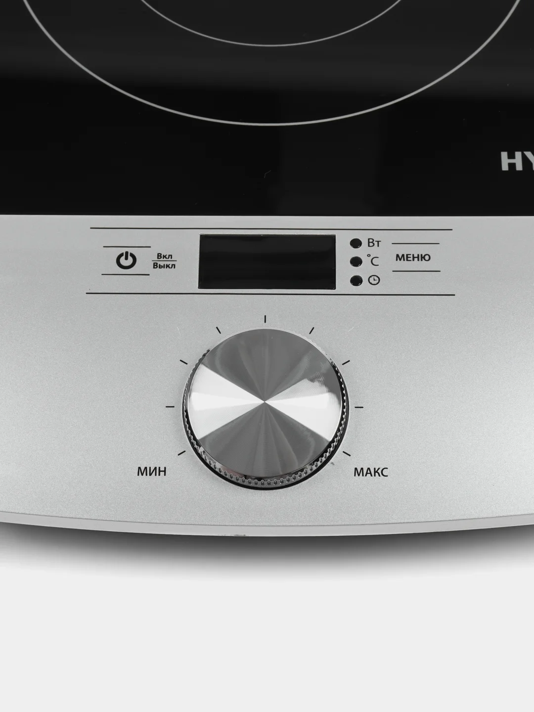 Плита индукционная Hyundai HYC-0102 серебристый/черный стеклокерамика (настольная)