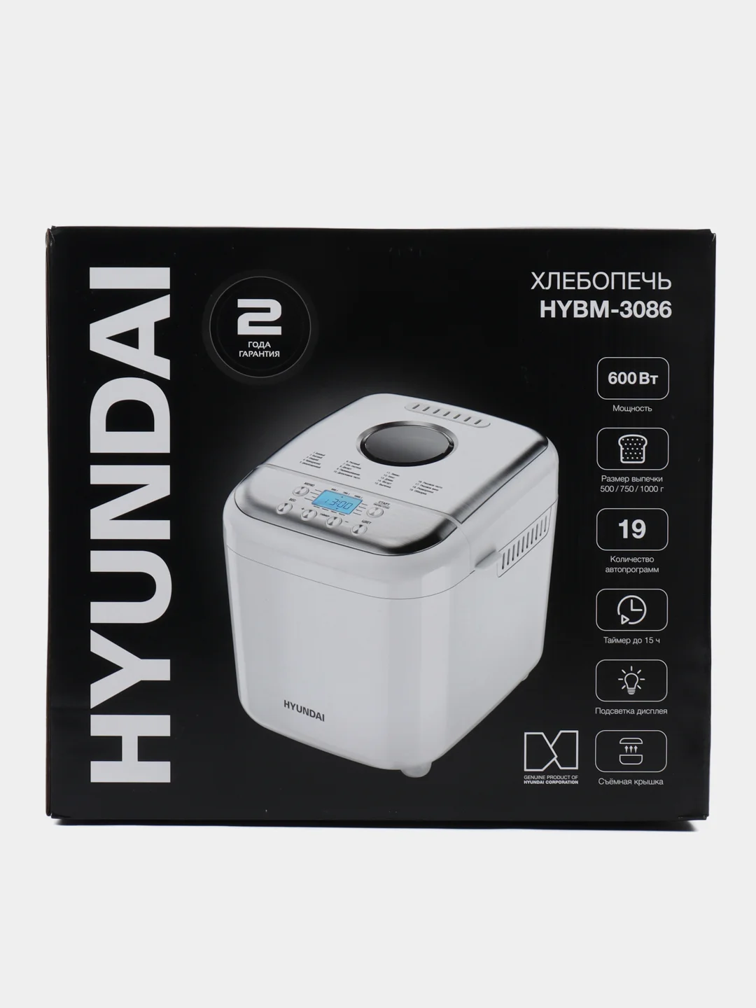Хлебопечь Hyundai HYBM-3086, белый
