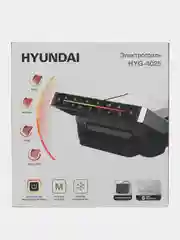 Электрогриль Hyundai HYG-4025, серебристый и черный