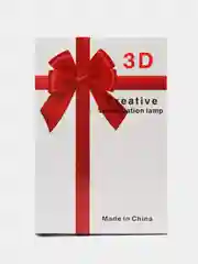 Горчичный подарочный 3D светильник - ночник с кнопкой вкл/выкл, питание USB, подарок на 8 марта