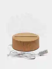 Горчичный подарочный 3D светильник - ночник с кнопкой вкл/выкл, питание USB, подарок на 8 марта