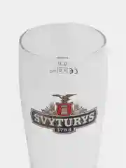Фирменный стеклянный пивной бокал Svyturys  300мл