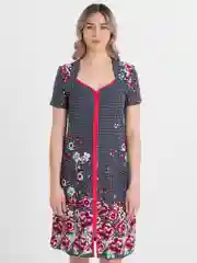 Алый халат женский,домашний на молнии,легкий,LILIANS
