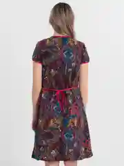 Алый халат женский на запахе, LILIANS