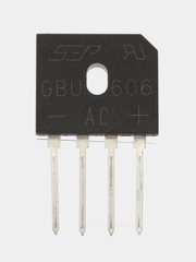 Диодный мост GBU606 6A 600V рядный
