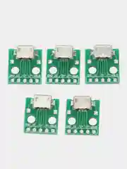 5 штук Гнездо micro-USB на плате микроюсб разъем для диагностики