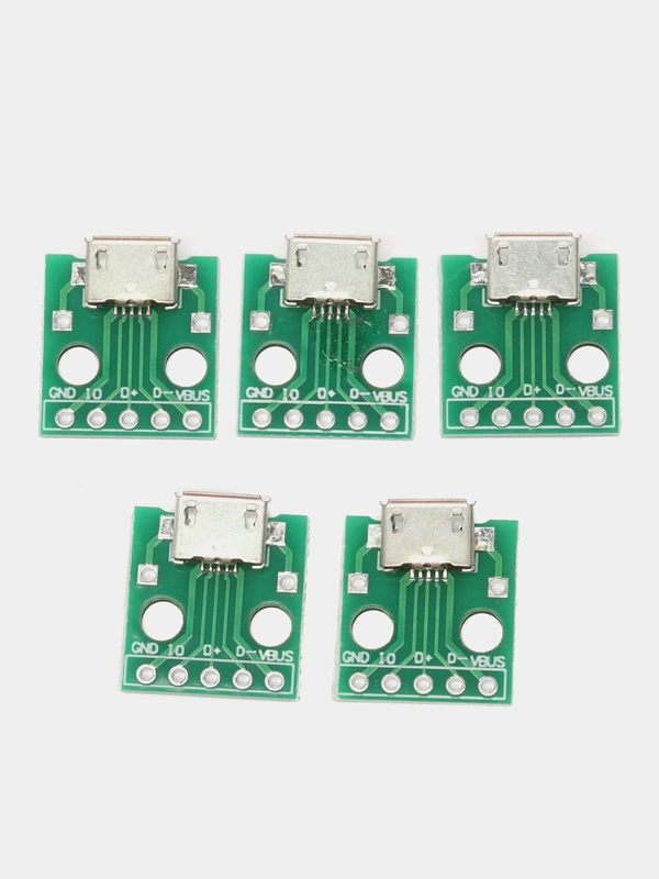 5 штук Гнездо micro-USB на плате микроюсб разъем для диагностики