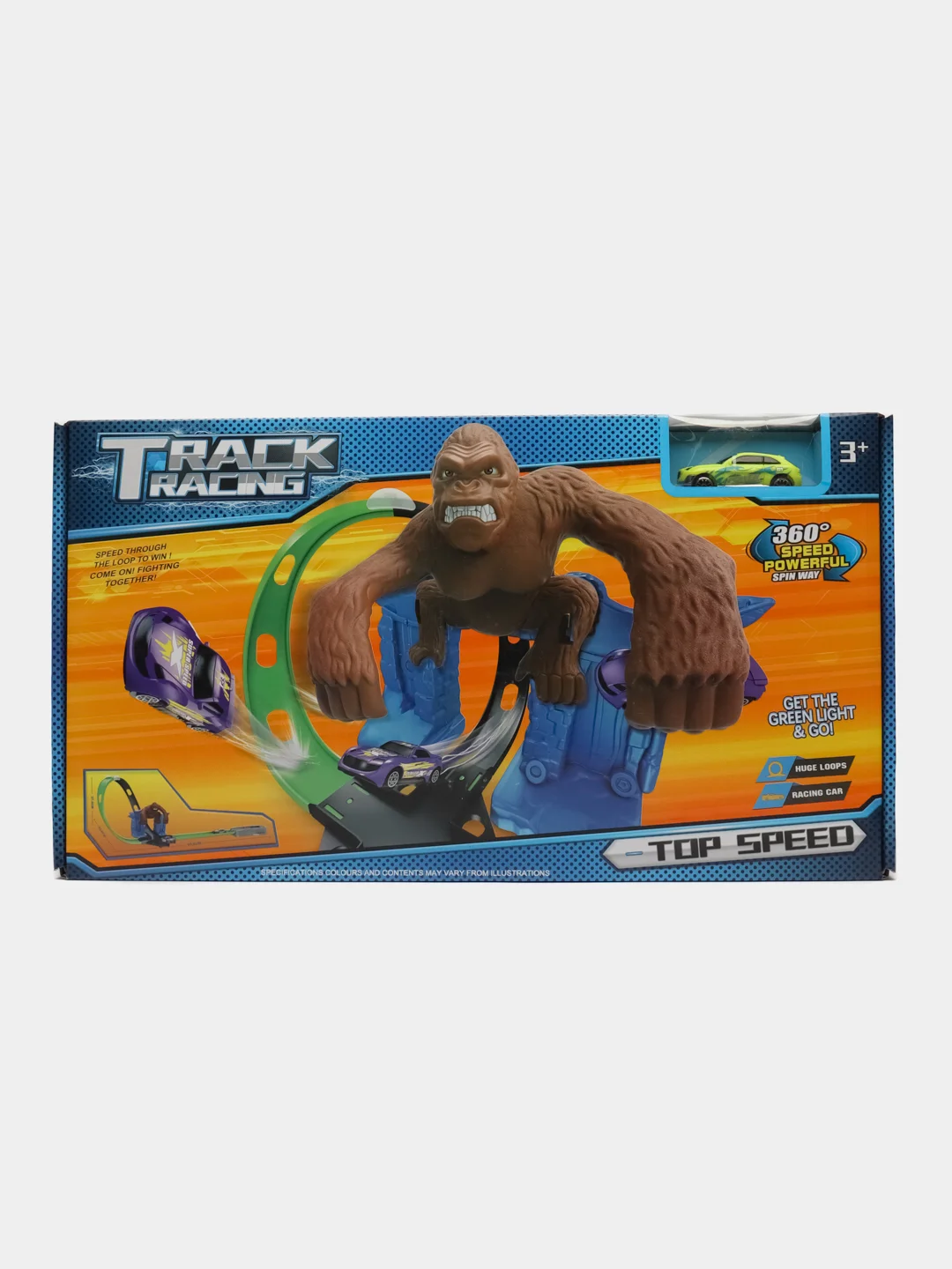 Черный игрушечные машинки, гоночный трек