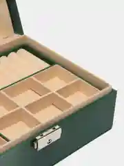 Зеленый шкатулка для хранения ювелирных украшений