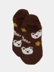 Коричневый носки мишки короткие