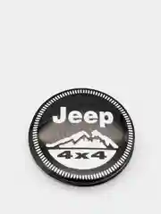 Наклейки на диски, колпаки JEEP сферические, изогнутые, 56 мм, 4 штуки